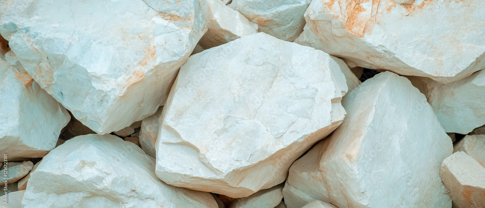 Aufkleber rough and uneven surface of quartz rocks creating a natural textured landscape