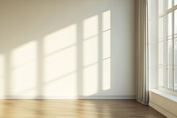 Blank wall in office interior., Generative AI