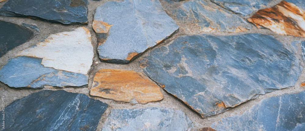 Aufkleber gray stone tiles with rounded edges displaying simple textures in gray tones