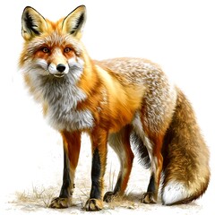 Fototapeta premium Majestic Red Fox in a Wildlife Setting.