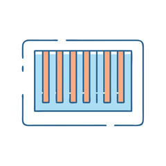 barcode icon, barcode vector illustration-simple illustration of barcode, perfect for barcode logos and icons