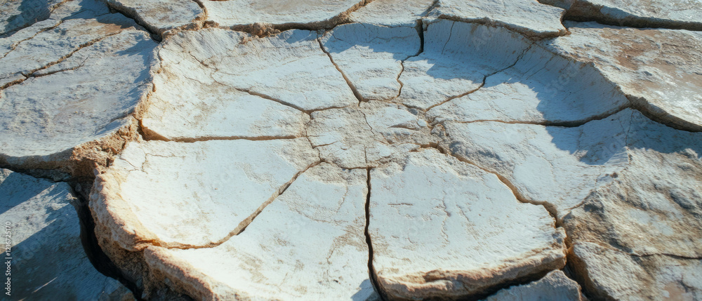 Aufkleber unique texture of cracked surface resembling spiderweb with fine fractures