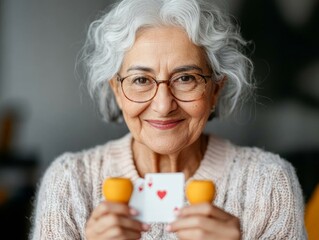 Vibrant Senior Living Cheerful Indian Adults Socializing and Playing Cards in Bright, Colorful Community Center - Promoting Active Aging and Joyful Communal Spaces