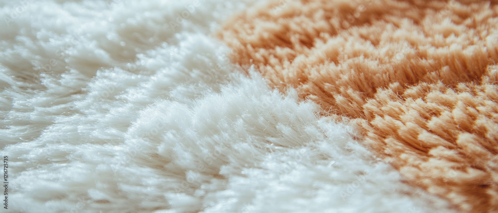 Poster exploring the diverse textures of synthetic carpet and artificial fibers
