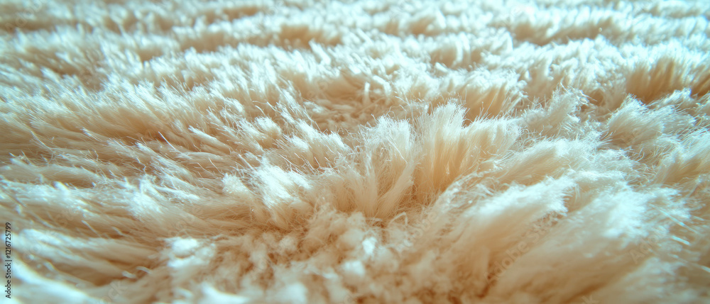 Poster thick shag carpet with long fibers and a soft texture for a cozy atmosphere in any room