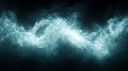 A mesmerizing blend of liquid textures in deep blue and turquoise with shimmering highlights, resembling flowing water.