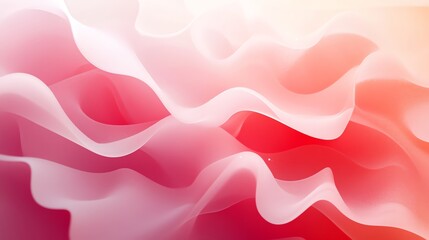 Abstract Pink and Red Waves