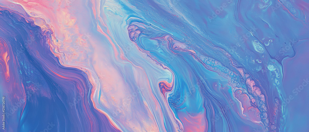 Aufkleber creative representation of wood grain using wet-on-wet technique with blended colors