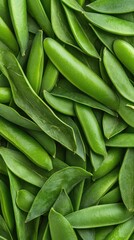 Fresh green peas are nestled in their pods alongside colorful tomatoes against a dark wooden background, showcasing natural produce