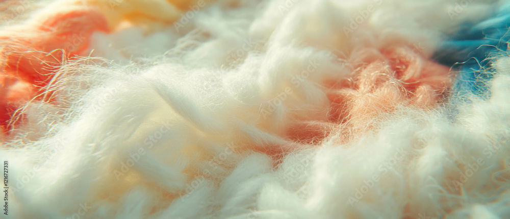 Poster warm and soft wool carpet showcasing natural fibers in a tranquil setting
