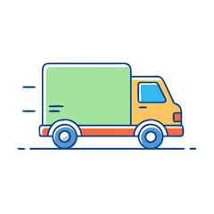 delivery truck icon, delivery truck vector illustration-simple illustration of delivery truck, perfect for delivery truck logos and icons