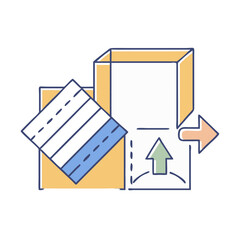 packaging material icon, packaging material vector illustration-simple illustration of packaging material, perfect for packaging material logos and icons