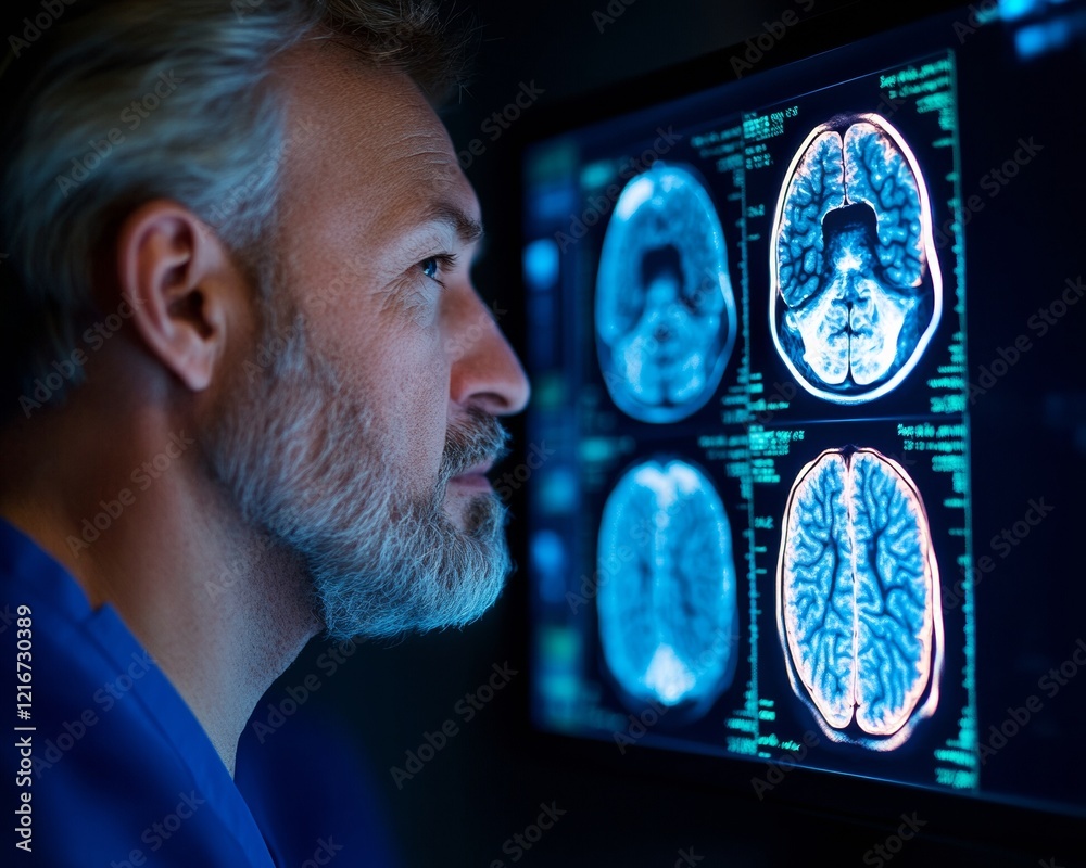 Aufkleber high-tech radiology modern diagnostic imaging with digital x-ray scans and advanced monitors - medic