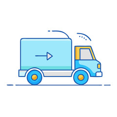 truck icon, truck vector illustration-simple illustration of truck, perfect for truck logos and icons
