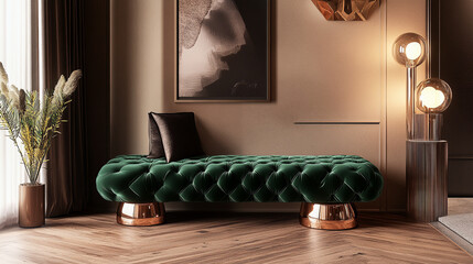Luxurious Swivel Accent Chair in Modern Interior