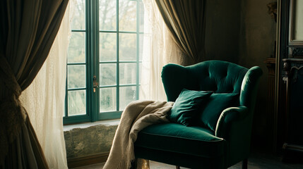 Luxurious Swivel Accent Chair in Modern Interior