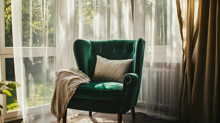 Luxurious Swivel Accent Chair in Modern Interior