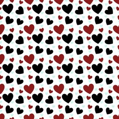 seamless pattern with hearts