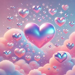 The image is a digitally created background featuring a pastel-colored, dreamy sky.&nbsp;
