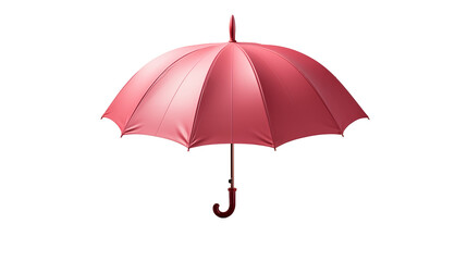 Fototapeta premium Classic Red Umbrella Studio Shot, Stylish Rainy Day Accessory for Autumn Weather Protection, transparent background.