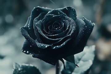 Close-up of a rose with drops of water