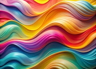 Obraz premium Abstract Flowing Wave Lines Background for Presentations & Keynotes - Colorful Drone Aerial View