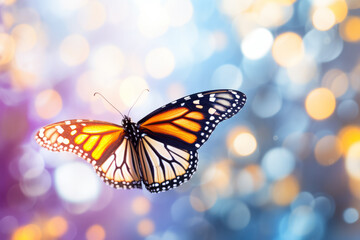 Fototapeta premium Butterfly Forest Nature Serene Tranquil Peaceful