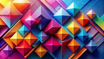 Fototapeta premium Abstract Geometric Background with Copy Space for Text - Left Alignment Design