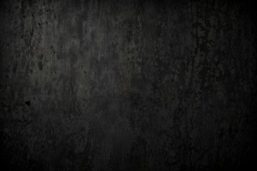 Fototapeta premium Old wall texture cement dark black gray background abstract grey color design are light with white gradient background. Generative AI