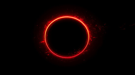 Futuristic neon ring design