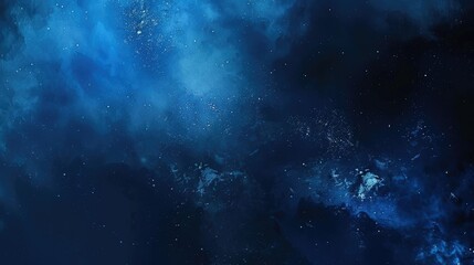 Obraz premium A deep blue cosmic background filled with stars and nebulas, evoking a sense of wonder.