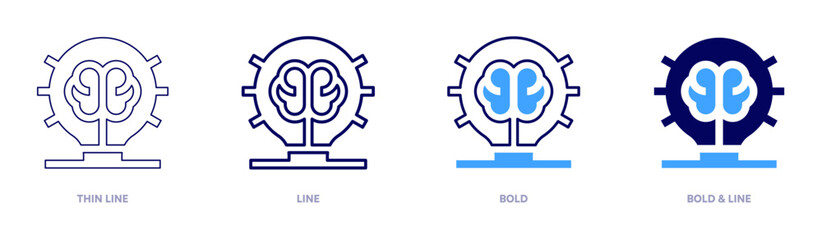 Membership idea icon in 4 different styles. Thin Line, Line, Bold, and Bold Line. Duotone style. Editable stroke