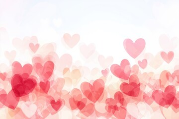 Romantic Pink and Red Heart Background Valentine s Day Love Wedding Abstract Design