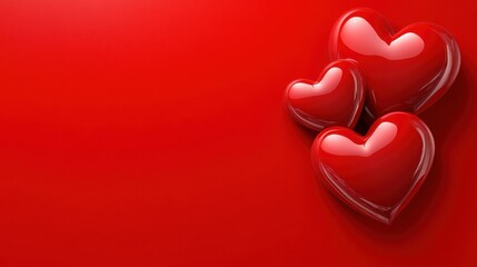 A Timeless Expression of Love: A Delicate Arrangement of Velvet Red Roses and Heart-Shaped Accents, Gracefully Cascading Against a Lush Crimson Background, Symbolizing Eternal Affection.