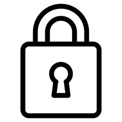 padlock single icon