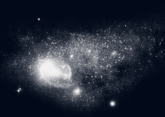 galaxy in a free space.