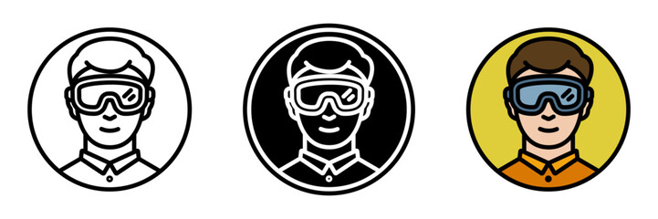 Goggles provide eye protection during construction or repair tasks, shielding against dust, debris, and sparks.