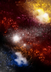 galaxy in a free space.