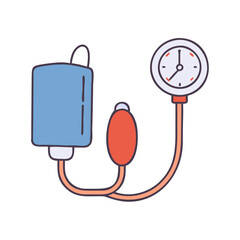Fototapeta premium blood pressure cuff icon, blood pressure cuff vector illustration-simple illustration of blood pressure cuff, perfect for blood pressure cuff logos and icons