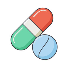 capsule icon, capsule vector illustration-simple illustration of capsule, perfect for capsule logos and icons