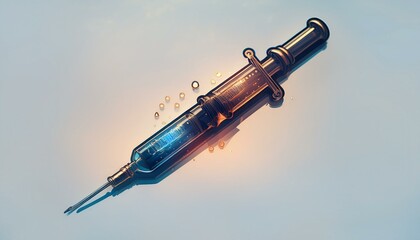 Syringe icon in flat style.injection, care, drug, medicals, syringe, health, vaccine, needle, medicine, hospital, vaccination, treatment, liquid, equipment, drugged, therapy, science, ampoule, medicat