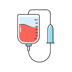 iv drip icon, iv drip vector illustration-simple illustration of iv drip, perfect for iv drip logos and icons