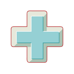 Obraz premium medical cross icon, medical cross vector illustration-simple illustration of medical cross, perfect for medical cross logos and icons