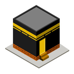 The 3d isometric graphic vector illustration is perfect for Islamic themed elements, such as Hajj, Umrah, Feast of Sacrifice, or those relating to Saudi Arabia, Mecca, Prophets Ibrahim, Ishmael,etc