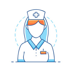nurse icon, nurse vector illustration-simple illustration of nurse, perfect for nurse logos and icons