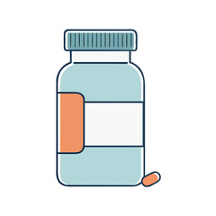 pill bottle icon, pill bottle vector illustration-simple illustration of pill bottle, perfect for pill bottle logos and icons