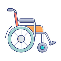 wheelchair icon, wheelchair vector illustration-simple illustration of wheelchair, perfect for wheelchair logos and icons
