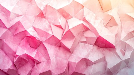 Abstract geometric pattern featuring pink and peach tones.