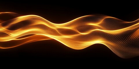Fototapeta premium Panoramic high speed technology concept, light abstract background, Generative AI