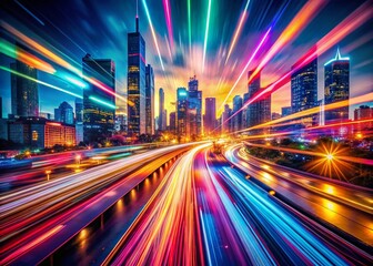 Fototapeta premium Abstract Vintage Patterns: Modern Long Exposure Photography
